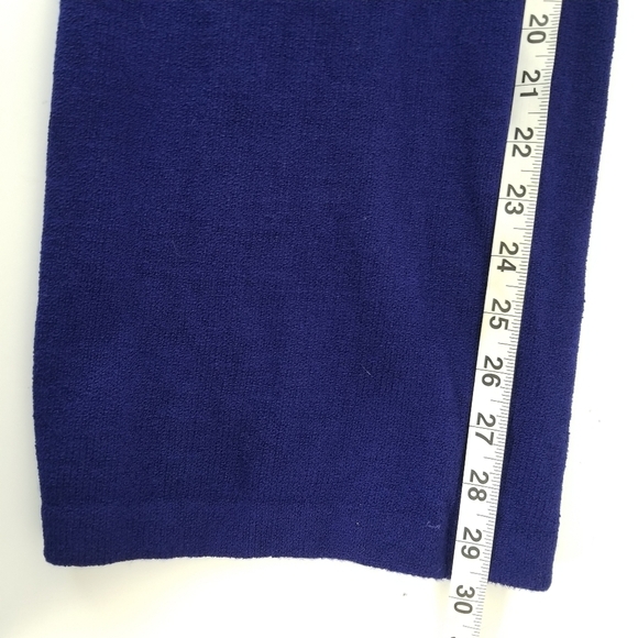 St. John Collection Royal Blue Knit Santana Dress Pant Size 4 Wool Blend - Picture 2 of 12